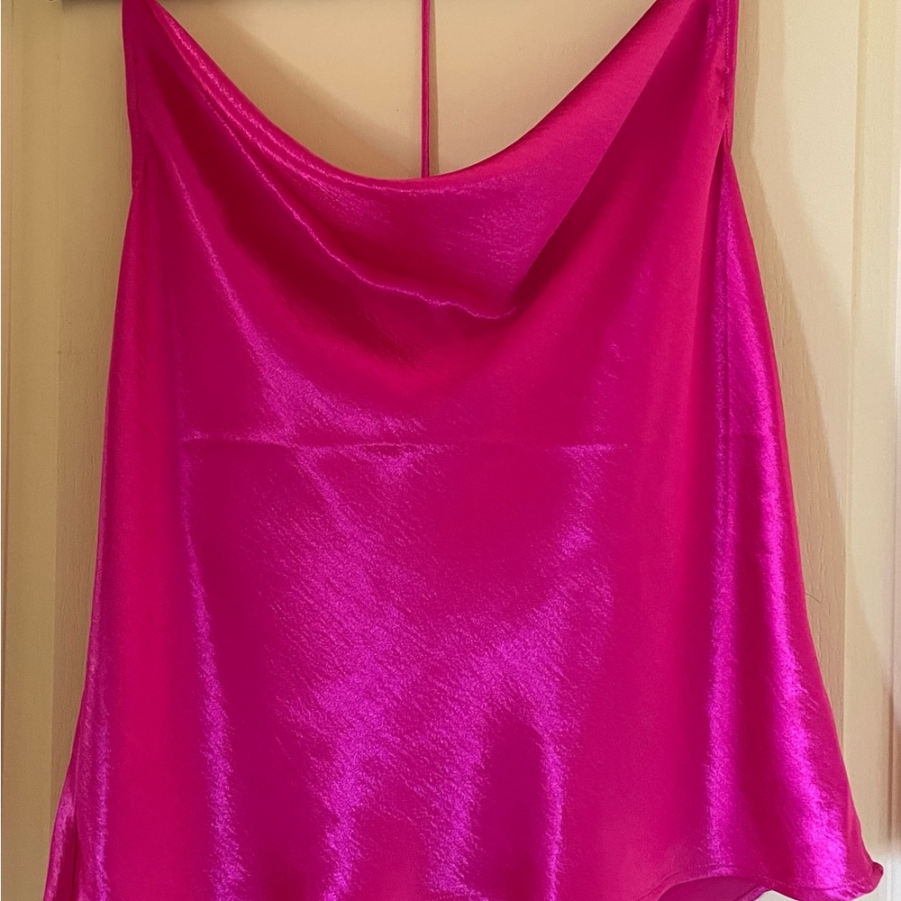 Express Pink Asymmetrical Backless Camisole